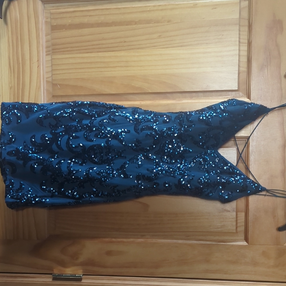 Windsor Teal Sequin Dress